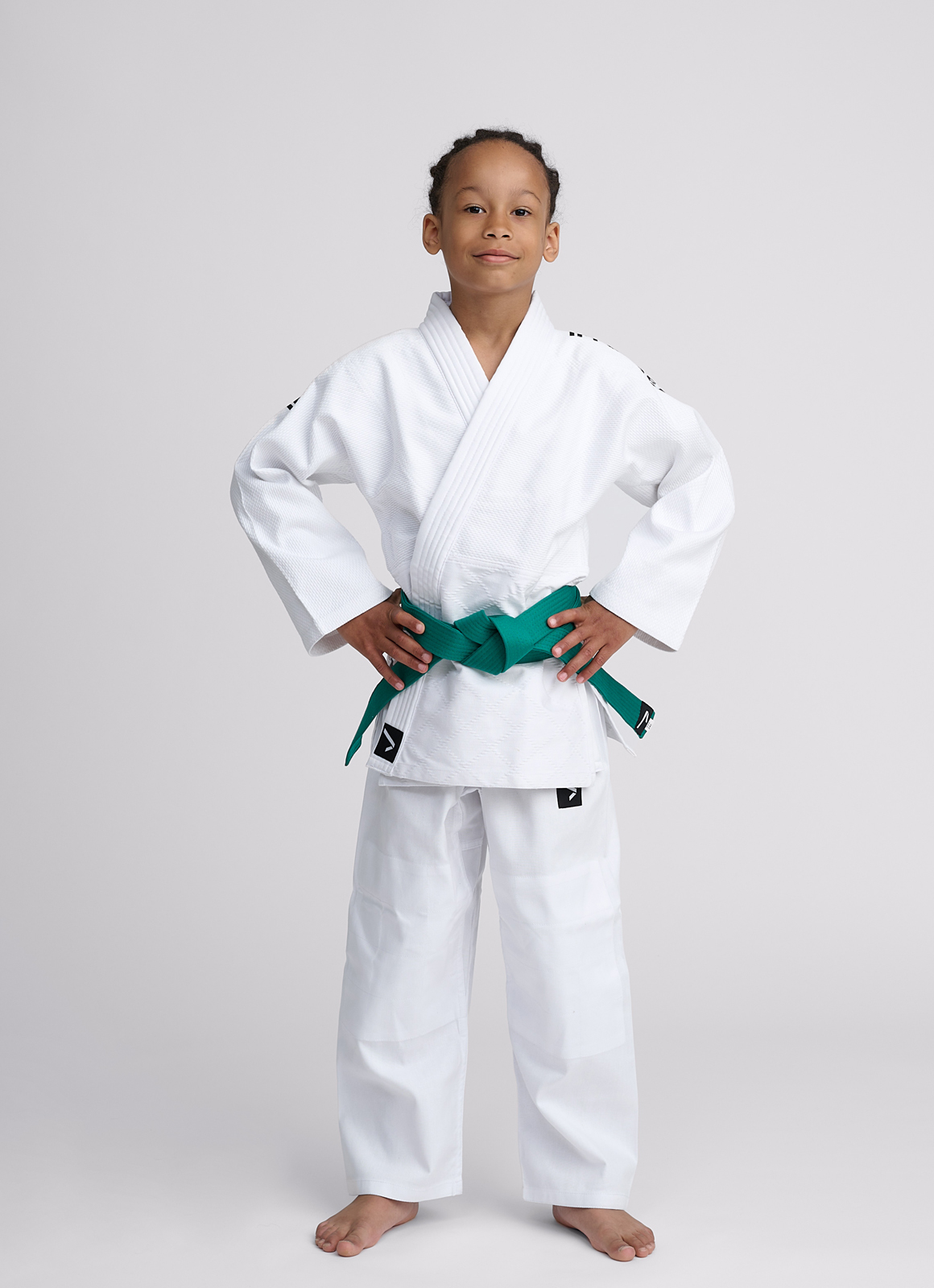 Зелений пояс для дзюдо IPPONGEAR, серія CLUB 2, довжина 240 см 5
