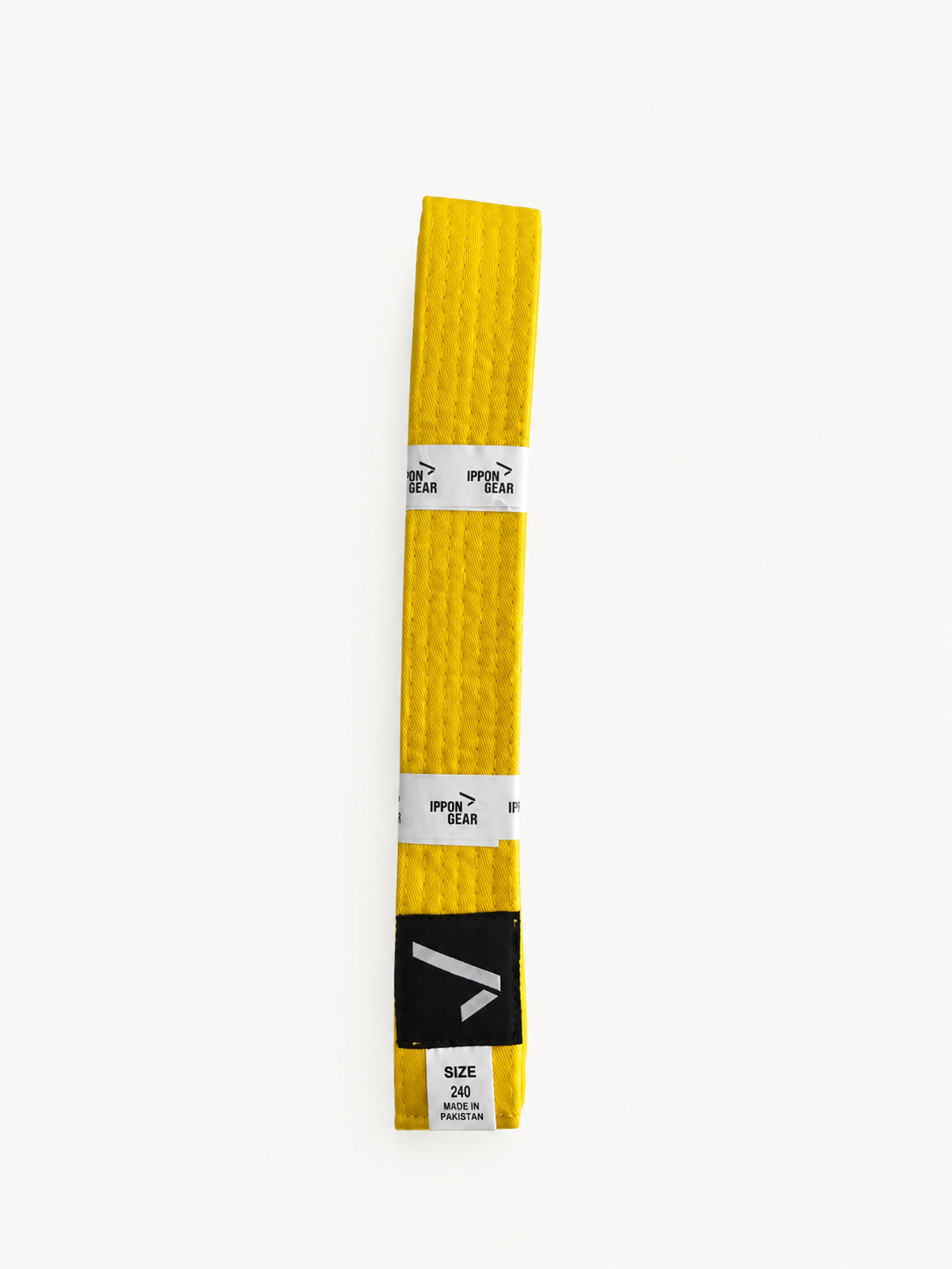 Жовтий пояс для дзюдо IPPONGEAR, серія CLUB 2, довжина 220 см 2