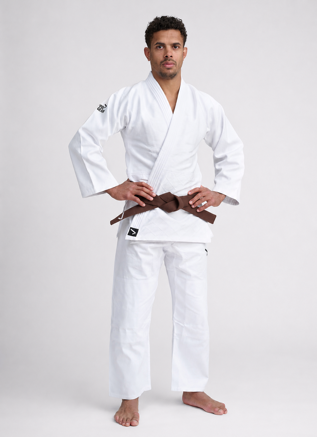 Коричневий пояс для дзюдо IPPONGEAR, серія ELITE 2, довжина 320 см 6