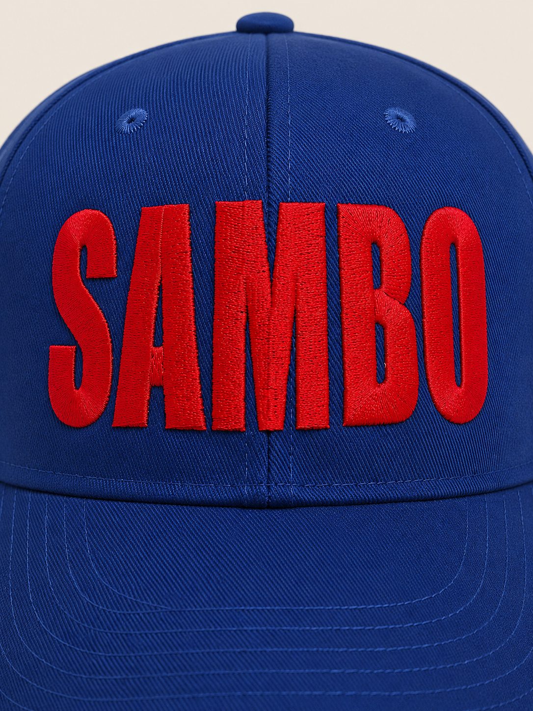 Синя кепка/бейсболка TM KINTAYO з вишивкою SAMBO/САМБО, унісекс 5