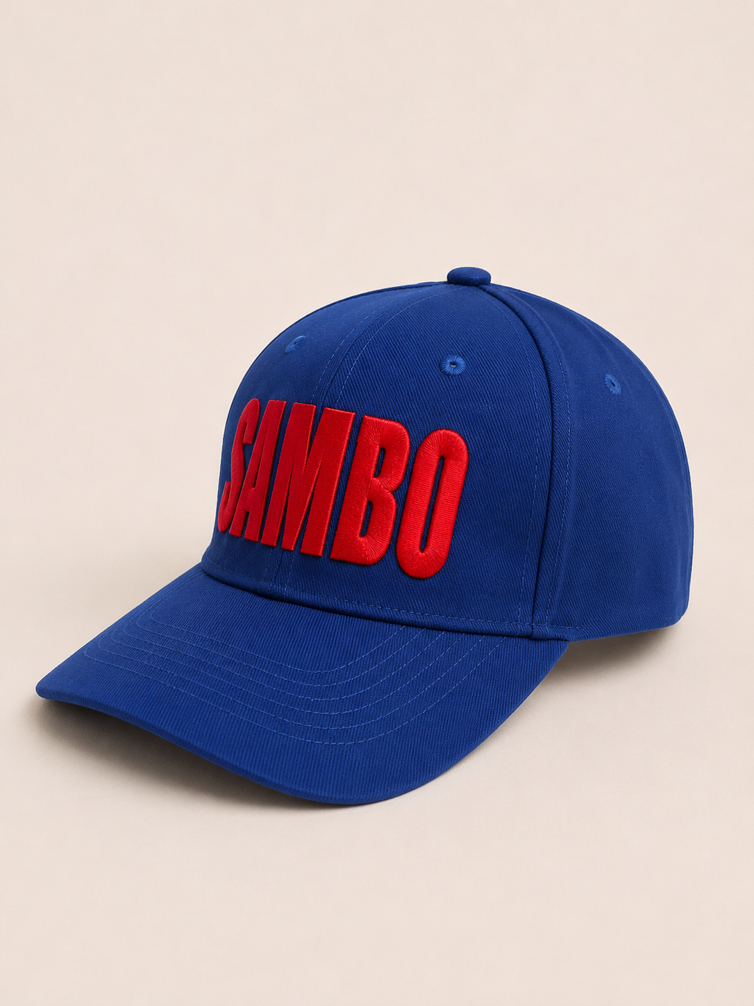 Синя кепка/бейсболка TM KINTAYO з вишивкою SAMBO/САМБО, унісекс 2