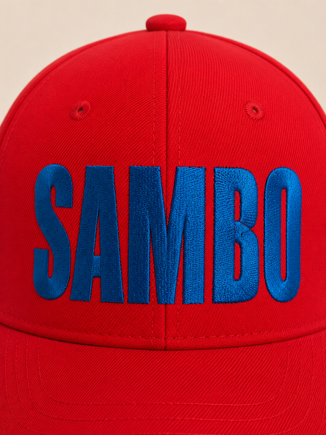 Червона кепка/бейсболка TM KINTAYO з вишивкою SAMBO/САМБО, унісекс 5