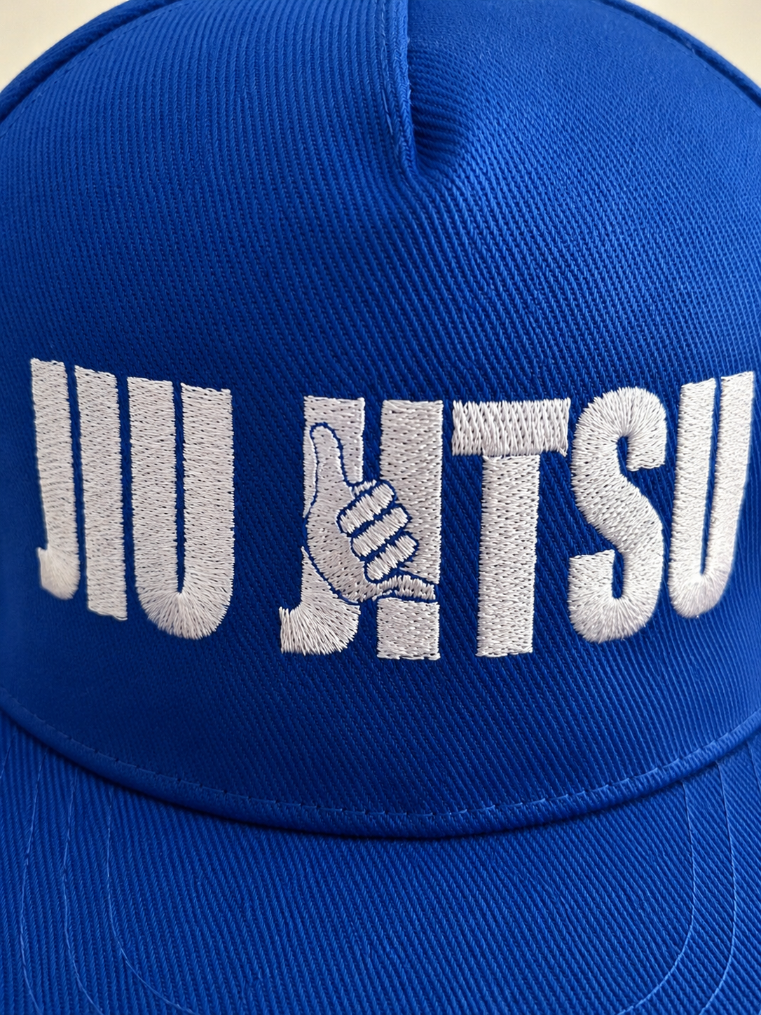 Синя бейсболка TM KINTAYO з вишивкою JIU JITSU/ДЖИУ ДЖИТСУ, з прямим козирком 5
