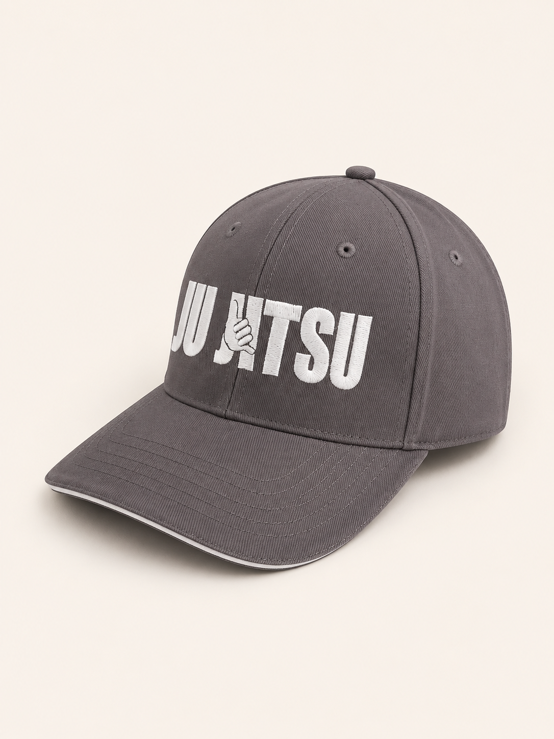 Сіра кепка/бейсболка TM KINTAYO з вишивкою JIU JITSU/ДЖИУ ДЖИТСУ, унісекс 2