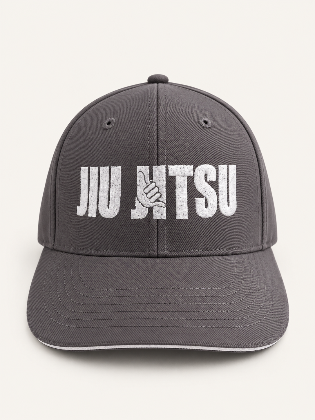 Сіра кепка/бейсболка TM KINTAYO з вишивкою JIU JITSU/ДЖИУ ДЖИТСУ, унісекс 1