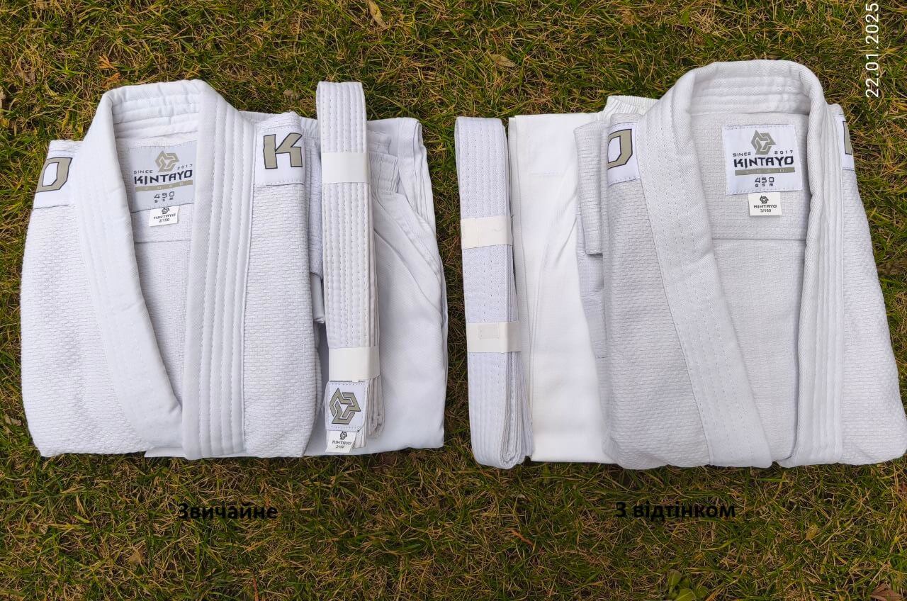 Кімоно для дзюдо біле, TM "Kintayo" Yuko, 170 зріст, щільність 450 гр/м.кв. 3