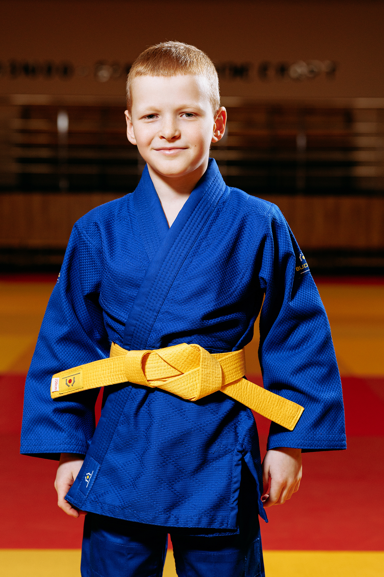 Синє дитяче кімоно для хлопчиків, дзюдо, TM BUDOGI серія BEGINNER, зріст 110 см, щільність 350 гр/м.кв. 2