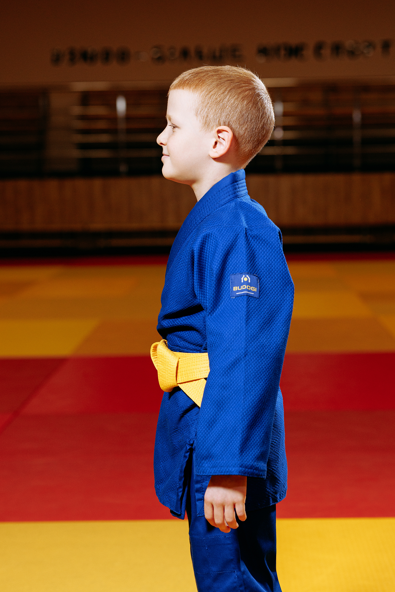 Синє дитяче кімоно для хлопчиків, дзюдо, TM BUDOGI серія BEGINNER, зріст 110 см, щільність 350 гр/м.кв. 5