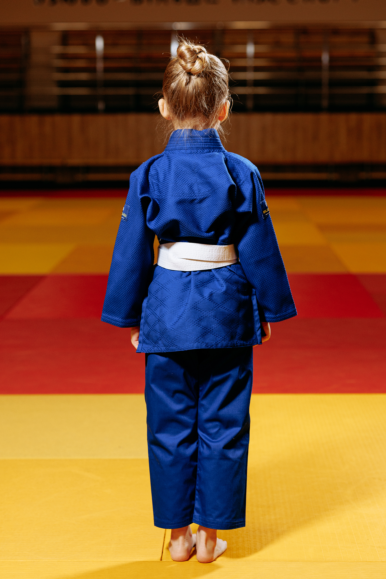 Синє дитяче кімоно для дівчаток, дзюдо, TM BUDOGI серія BEGINNER, зріст 120 см, щільність 350 гр/м.кв. 7