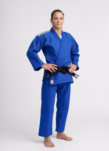 Синє ліцензійне кімоно для дзюдо IPPON GEAR LEGEND 2, IJF (approved 2023) Women (для жінок), 160см 1