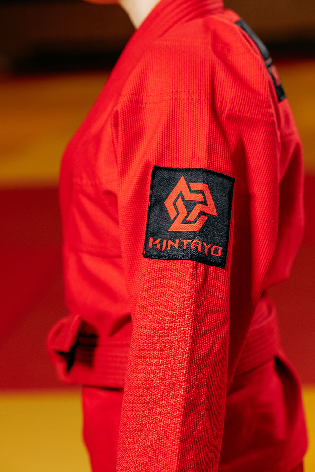 Кімоно для грепплінгу червоне, TM "Kintayo", 120 зріст, щільність 350 гр/м.кв. 5
