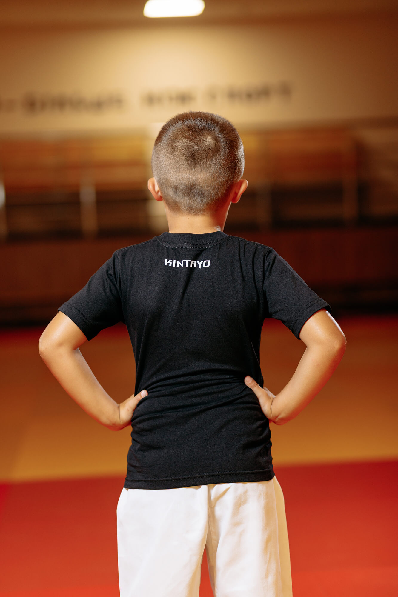 Дитяча футболка чорна з написом " I am Ukrainian judoka" - Розмір: 42 2